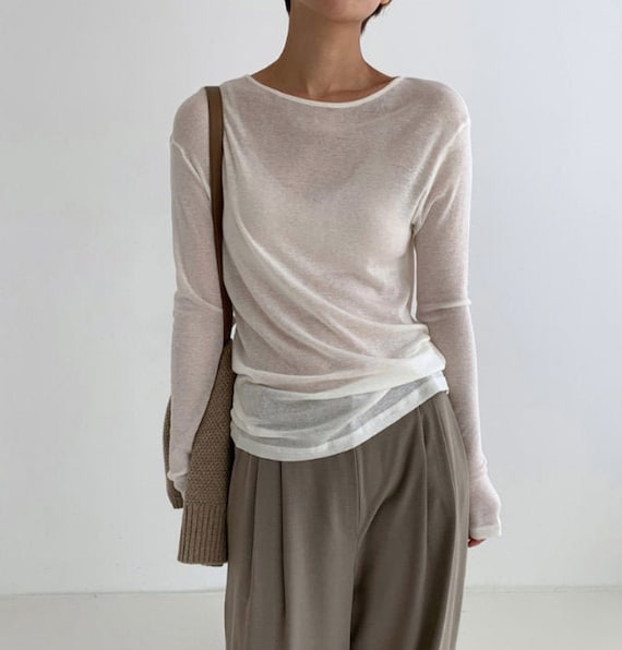Tops for Women / Long Sleeve Top / See 
