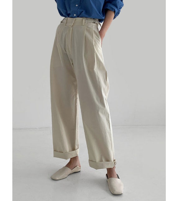 Cotton Pants for Women / Wide Pants 