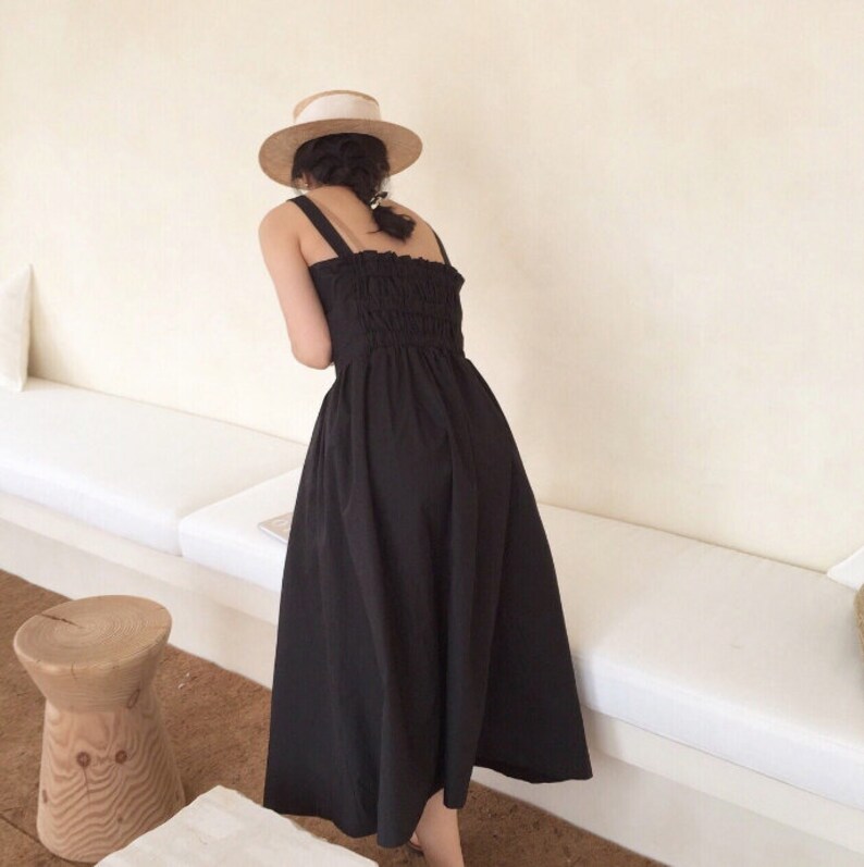 maxi pinafore dress