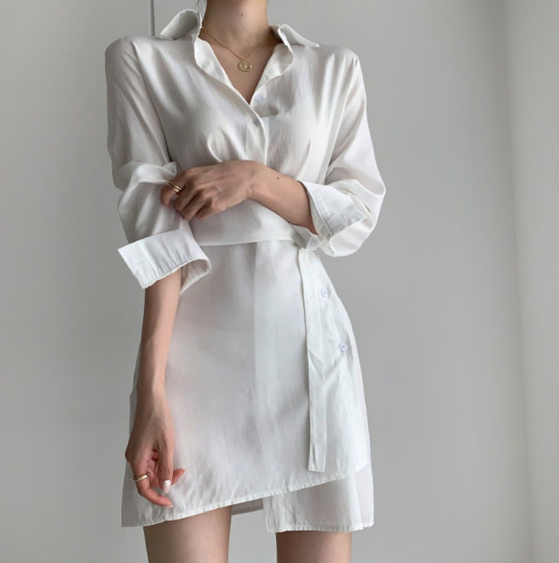 Long sleeve wrap blouse / loose wrap tops / artist tunic / | Etsy