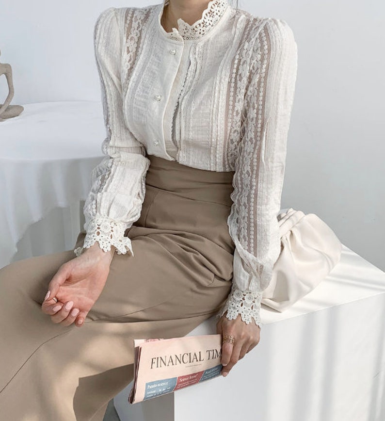 romantic lace blouse lace top mood lace -romantic blouse eyelet blouse lace blouse mood blouse crop blouse wrap blouse
