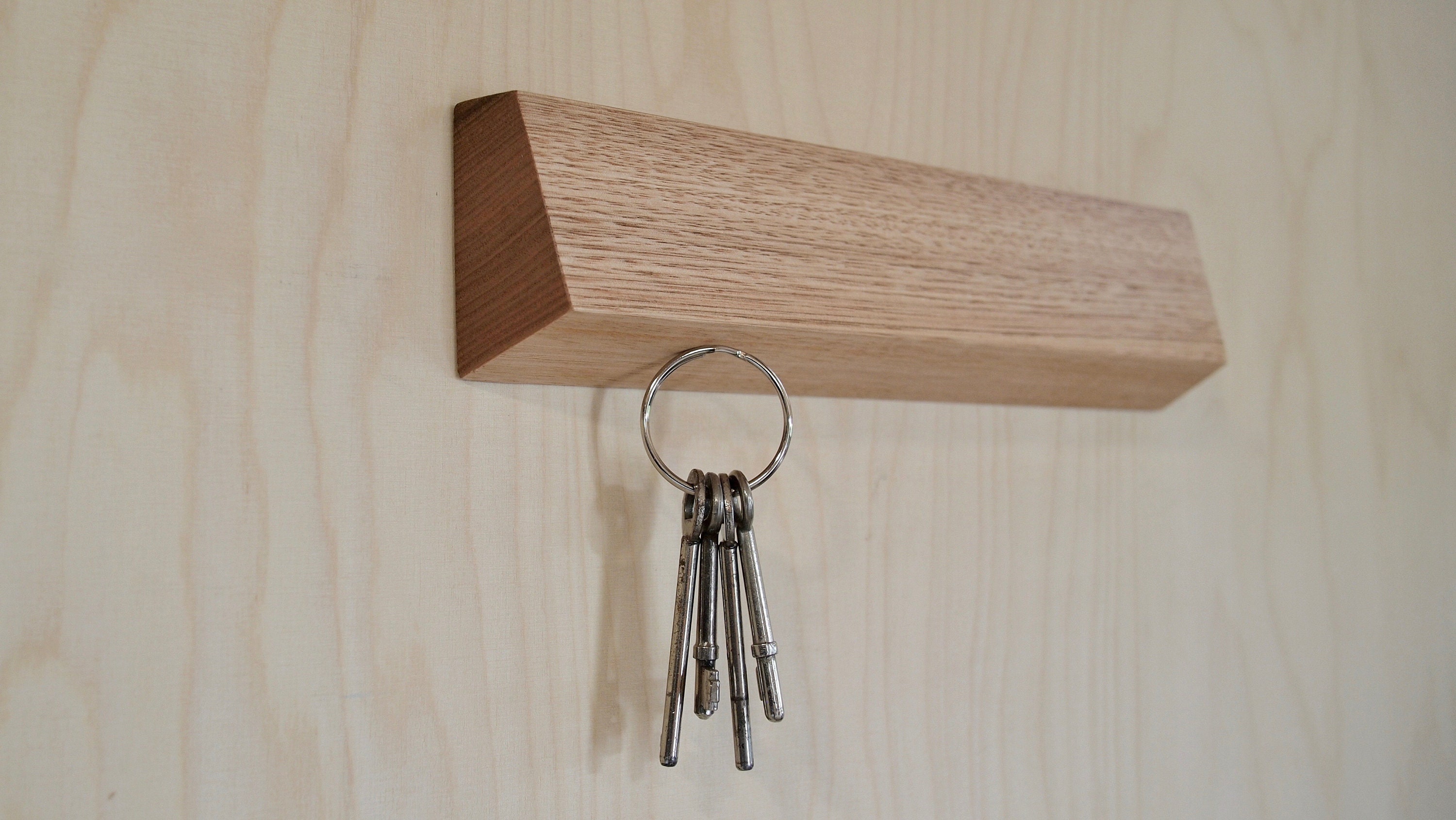 key holder solid timber easy mounting. Etsy