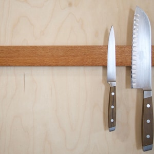 Queensland Silky Oak magnetische Messerhalter, 30 cm 45 cm und 60 cm