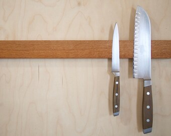 Queensland Silky Oak magnetic knife racks, 30cm 45cm and 60cm