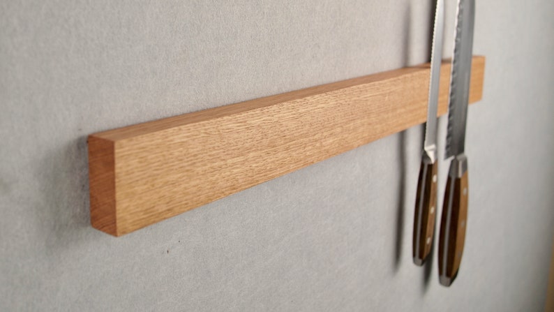 Tasmanian oak magnetic knife racks, clear finish. 30, 45 and 60cm image 5