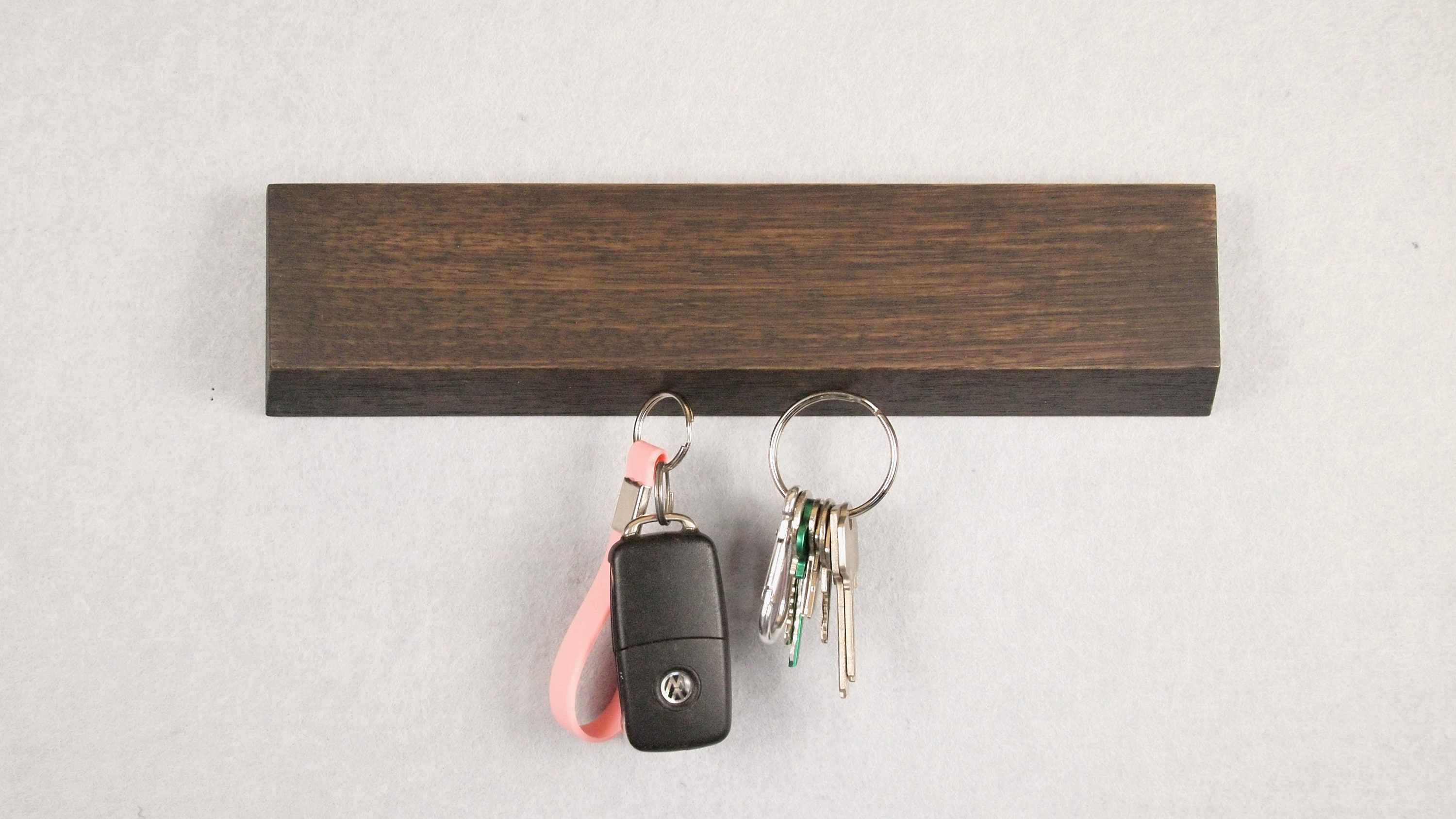 Magnetic key holder solid timber 30cm or 50cm 