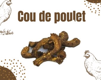 Cou de poulet, friandises pour chien