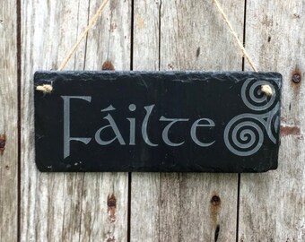 Cead Mile Failte Irish Gaelic Celtic Welcome Door Mat