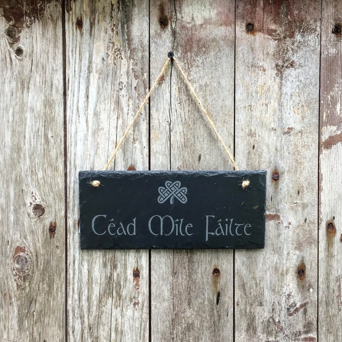 Irish Slate Sign porch Sign Irish Hand Made Etsy UK