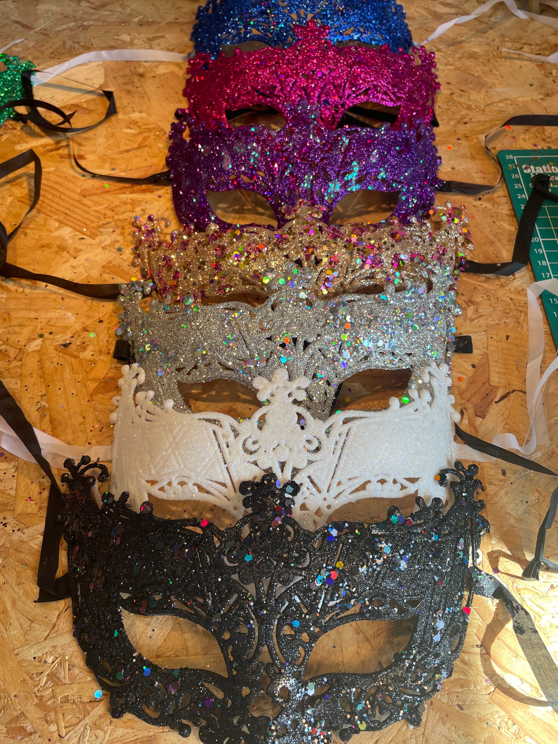 Luxury Couples Masquerade Mask Rose Gold Venetian Party Masquerade Masks