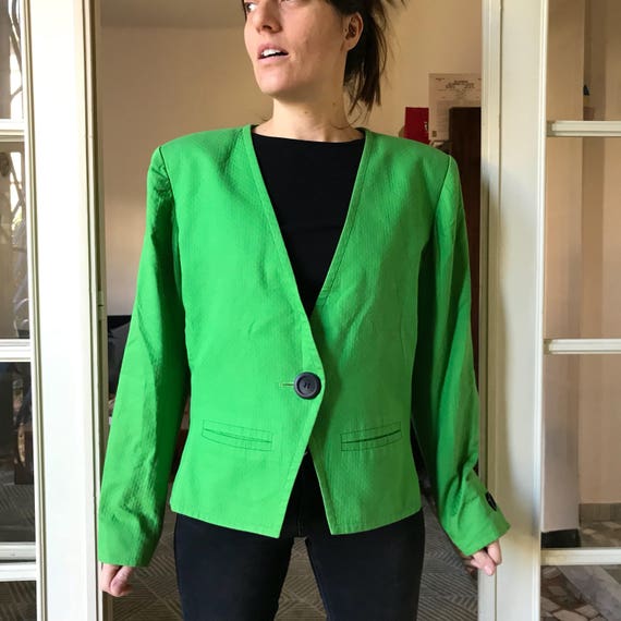vintage green blazer