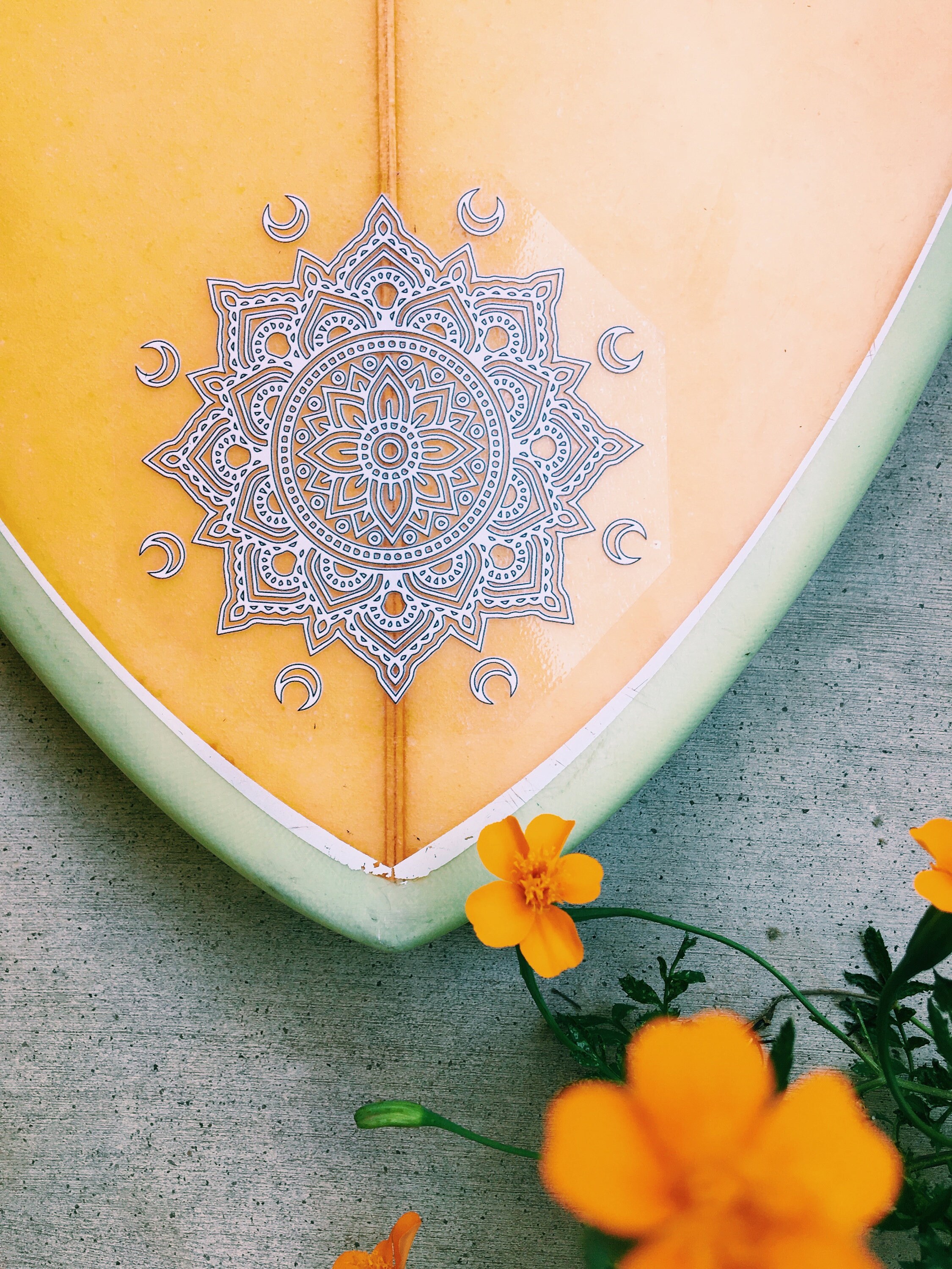 Boho Mandala Rose Gold Sticker - 5 Inch Vinyl Bumper Decal, Waterproof, UV Resistant - View #12