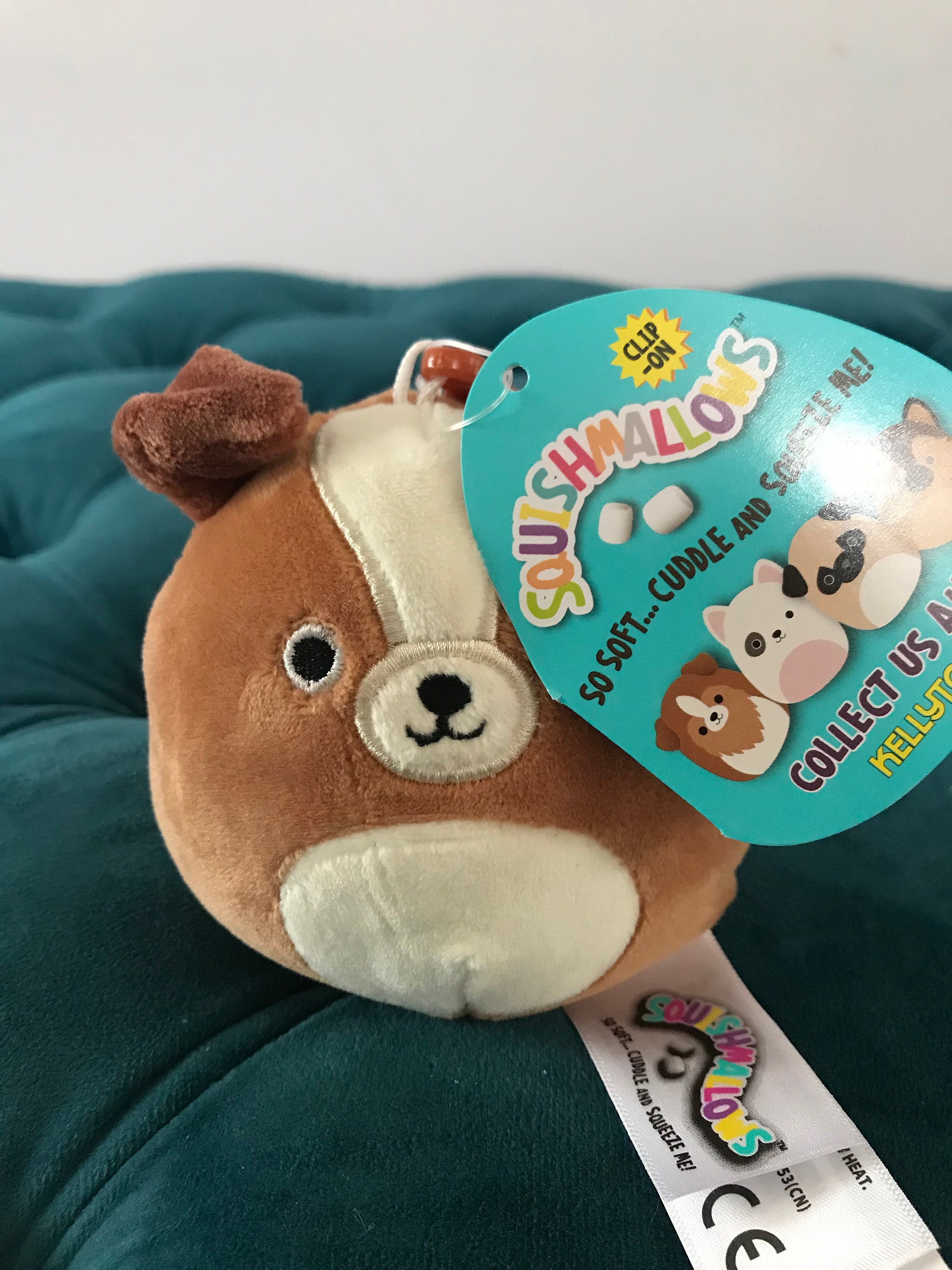 Personalized Mini Monogram Squishmallows Clip on Keychains Dog Etsy