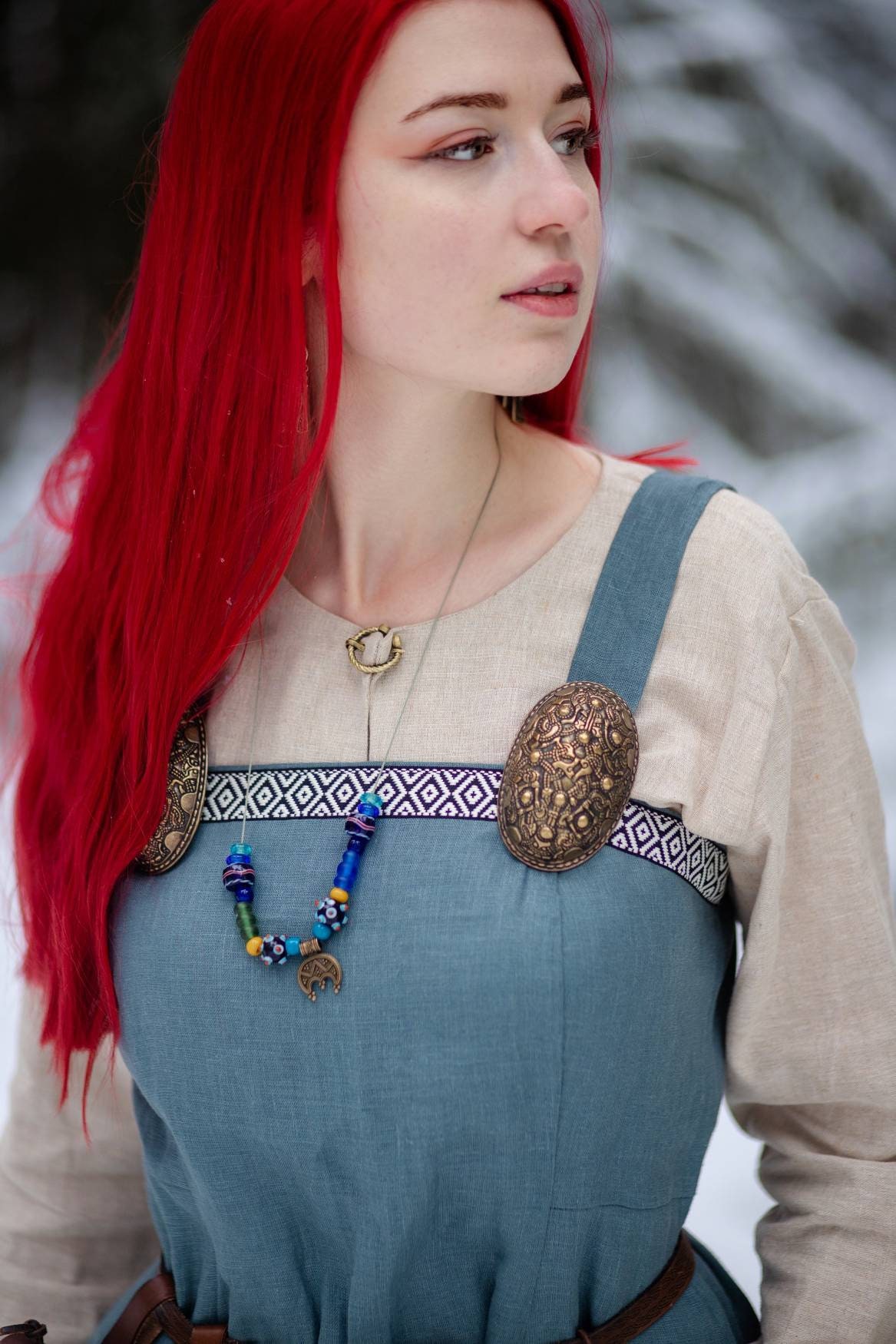 Viking Apron Dress Viking Hangerock Viking Garb Reenactment Etsy