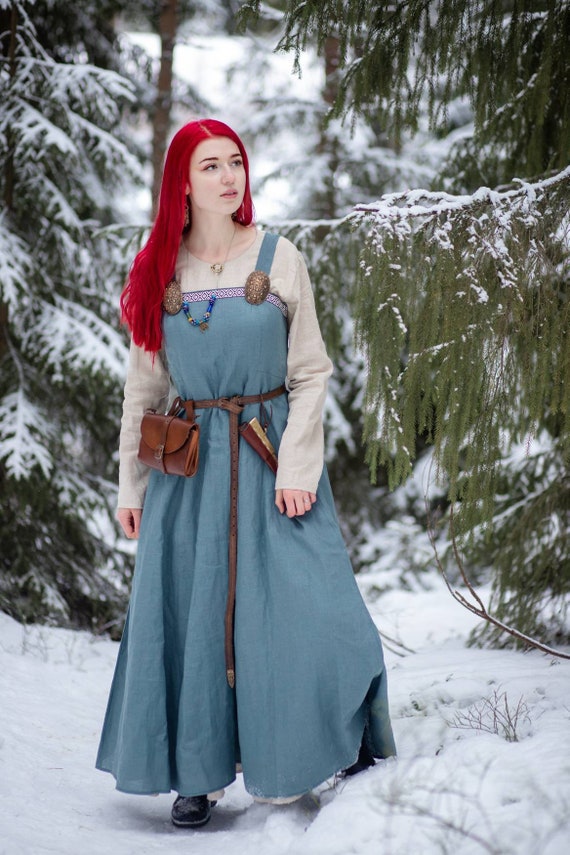 Viking Apron Dress Viking Hangerock Viking Garb Reenactment | Etsy