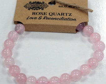 Bracelet de Puissance - Quartz Rose - Amour et Réconciliation