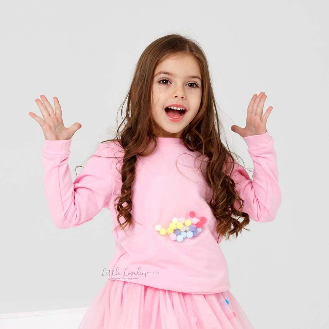 Pink Pullover Pink Sweater Toddler Girl Sweater Cute Etsy 日本