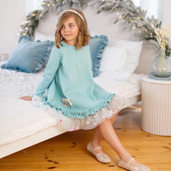 long sleeve girls holiday dresses Girls Monogrammed Christmas Dress - Red Knit Dress With Rocking Horse Applique - Toddler & Baby Girl Long Sleeved Dress - Red Holiday Dress