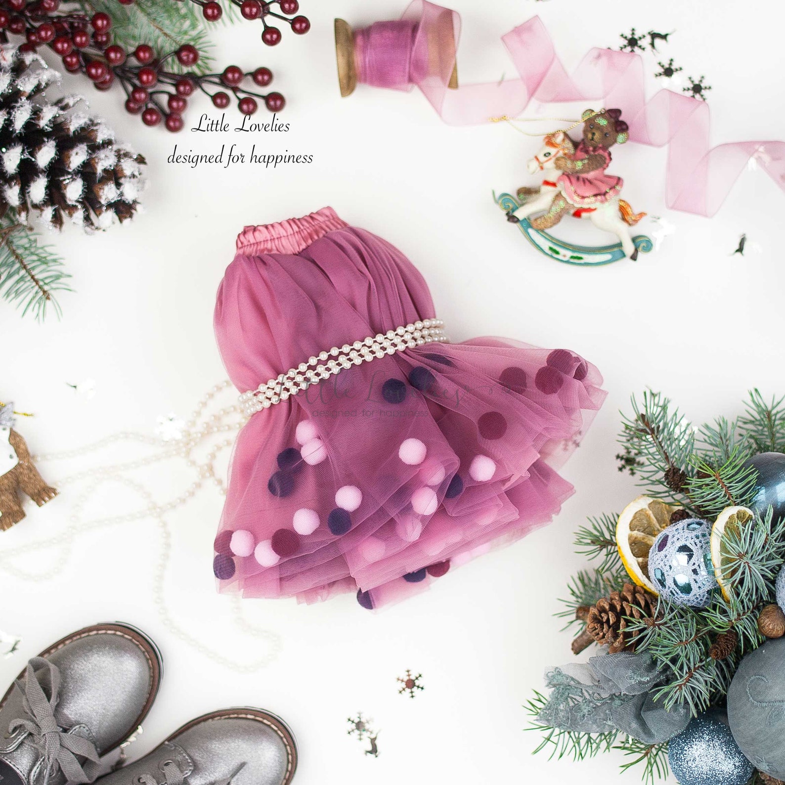 Infant Tutu Plum Fluffy Girls Tutu Dark Tutu for Baby Girl Etsy