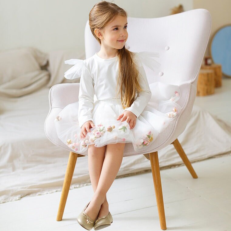 Beige Tutus, Light Brown Skirt, Fairy Girls Tulle Tutu