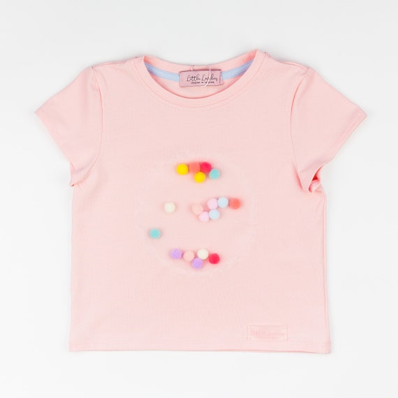 Peach Tshirt For Girls Salmon Peach Toddler Shirt Baby Girl Etsy - off shoulder leopard shirt roblox