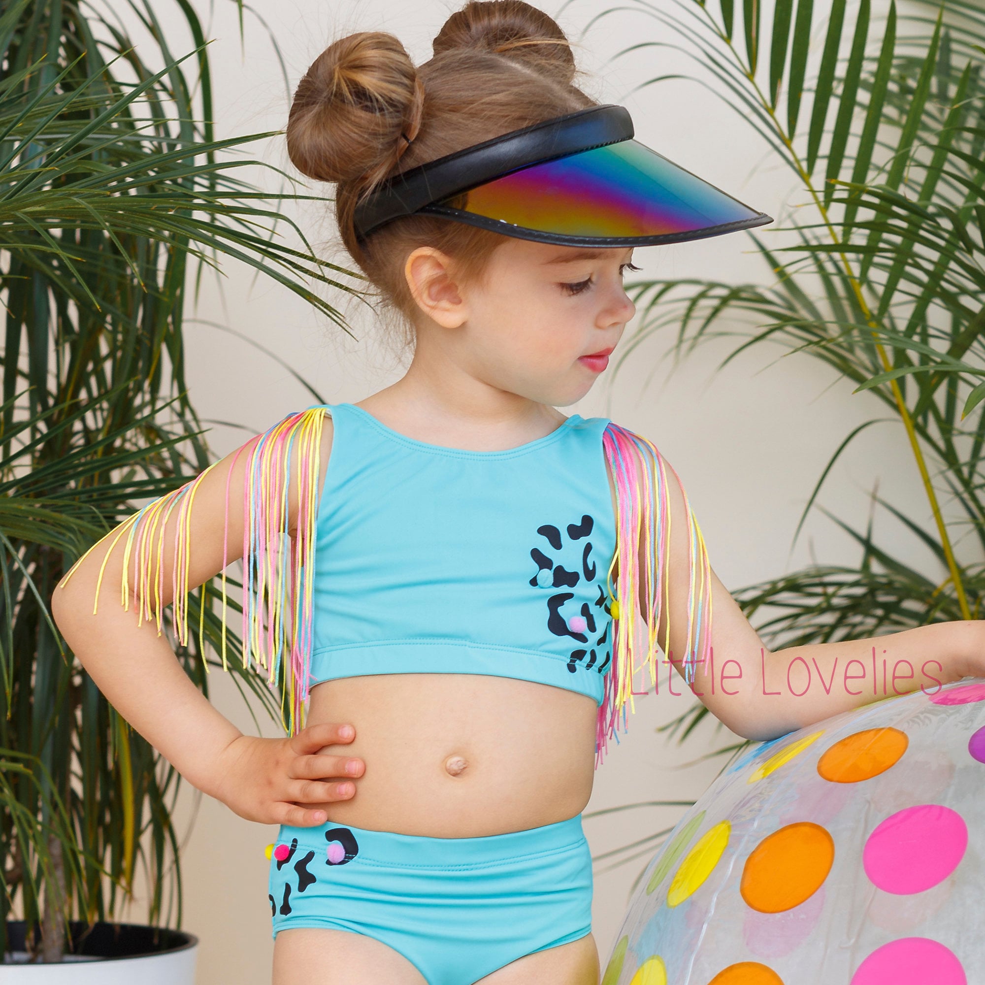 Leopard print swimsuit girls bikini bikini top toddler Etsy