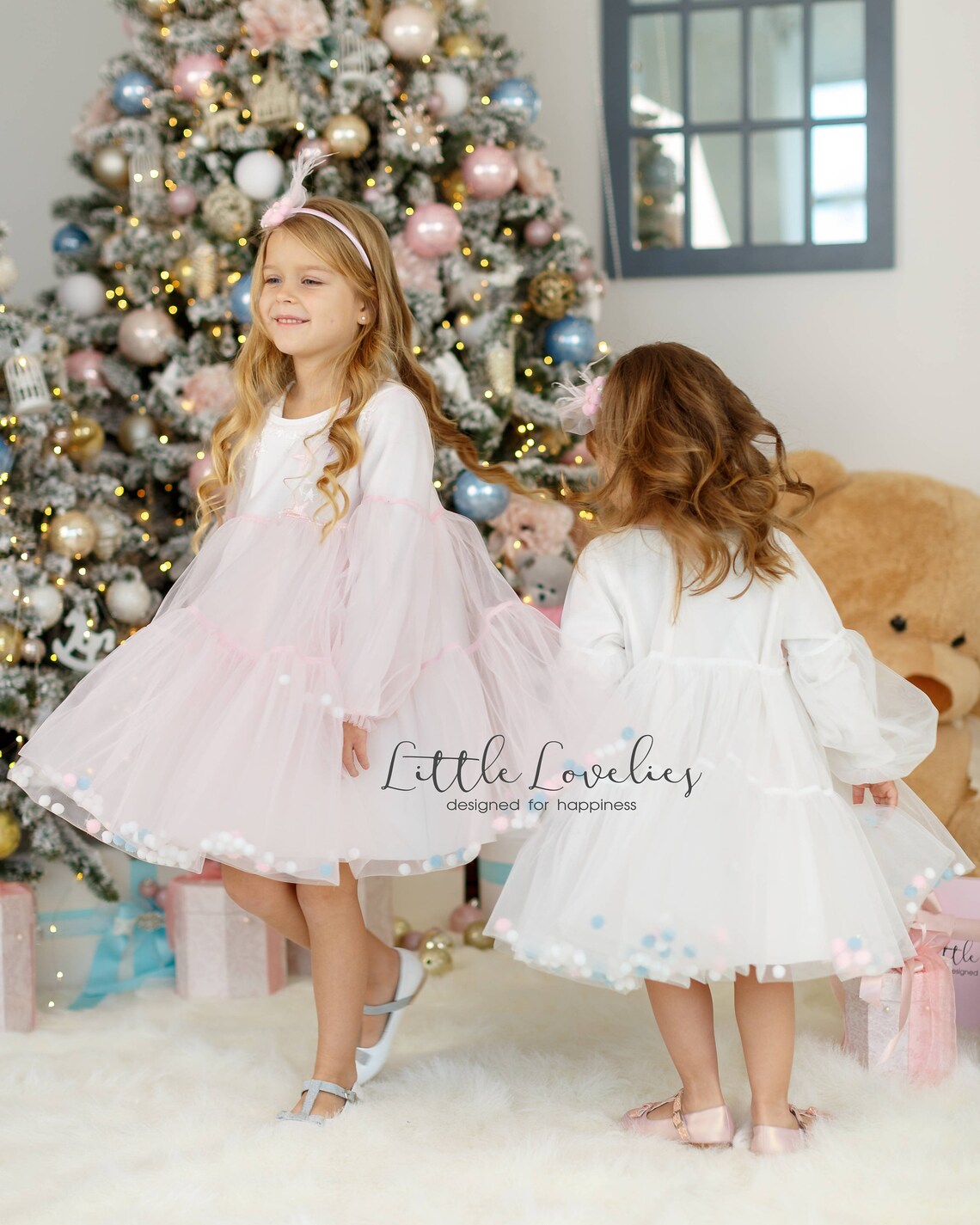 White dress Tulle Dress Toddler Dress Ivory Flower girl Etsy