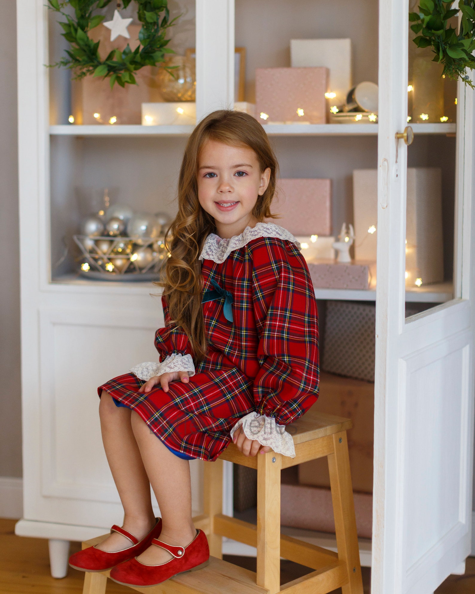Red Tartan dress toddler dress Tartan Dress Christmas Etsy
