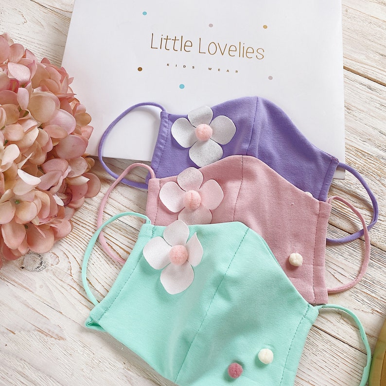 Kids Face Mask / Cute Face Mask / Toddler Face Mask / Cotton Etsy
