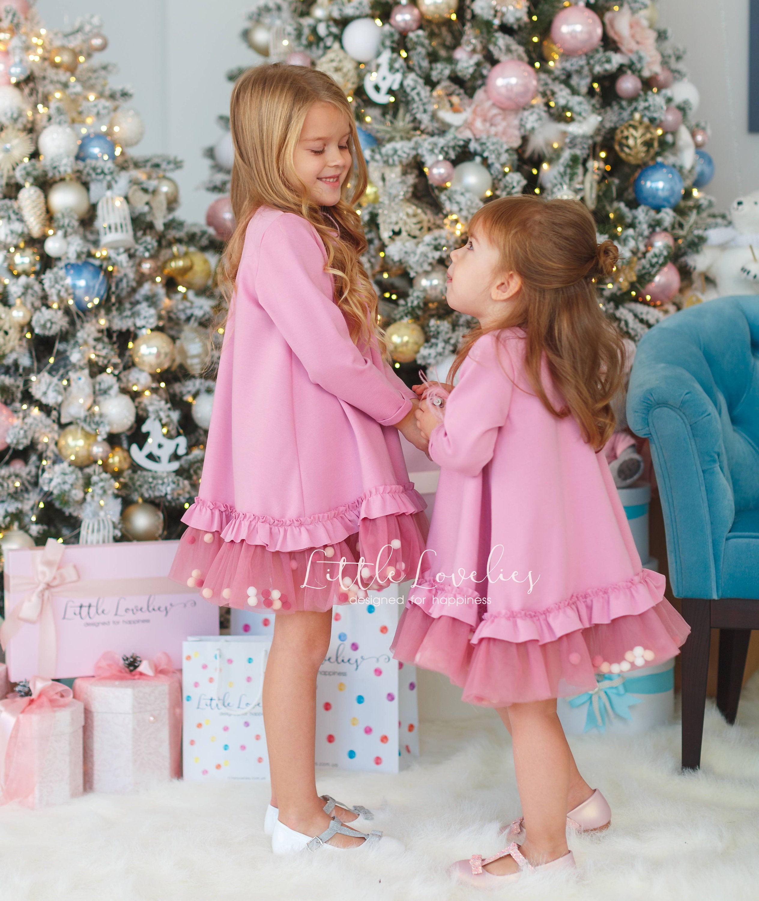 baby girl pink long sleeve dress