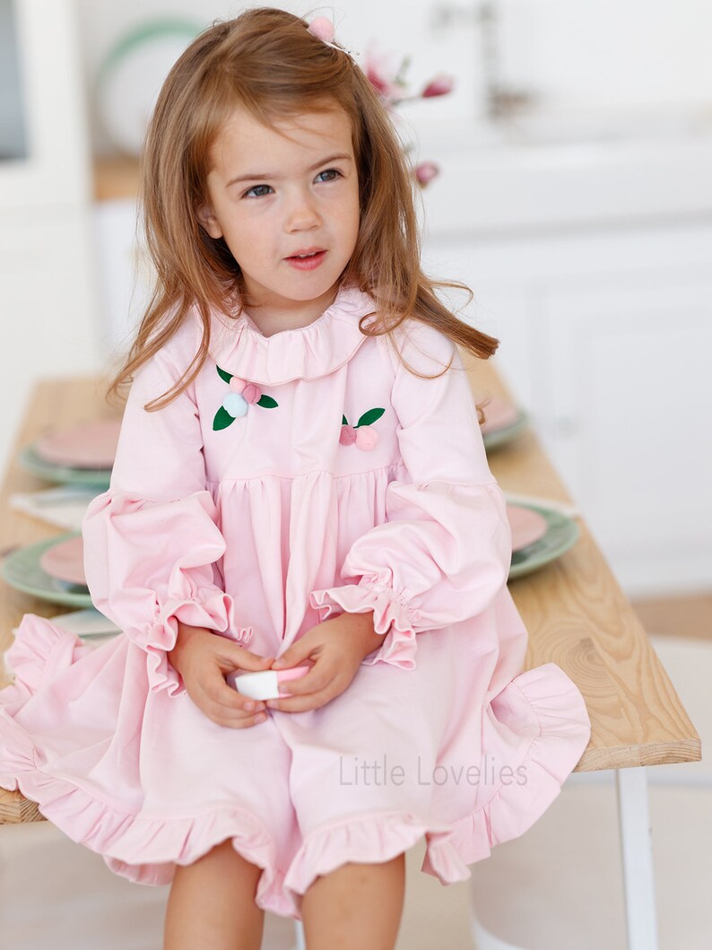 Pink dress for little girl Princess Dress Little girls Etsy
