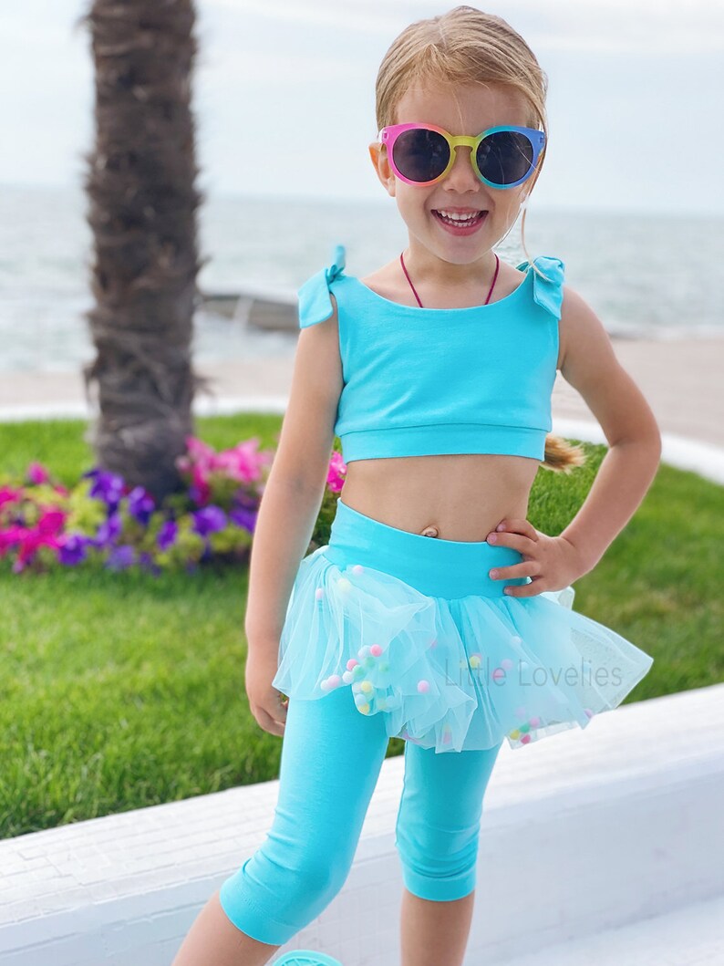 Girls 2 Piece Set Top & Leggings Set Baby Girl Outfit Girls Etsy
