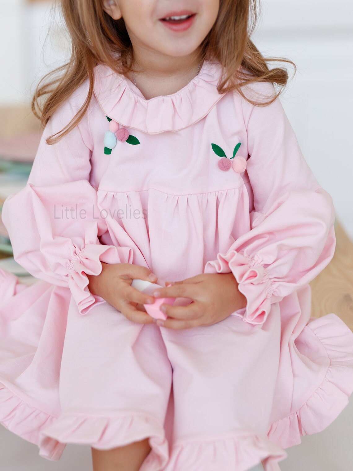 Pink dress for little girl Princess Dress Little girls Etsy