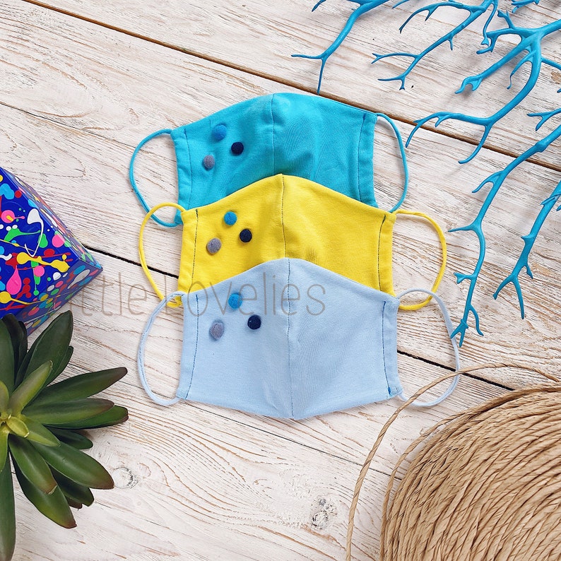 Toddler Face Mask / Washable Face Mask / Cotton Face Mask Etsy