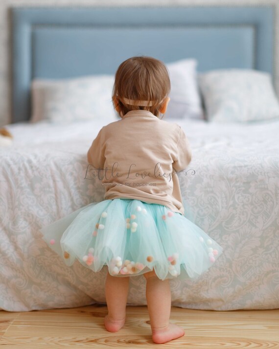 Baby Tutu Skirt Light Blue Tutu Princess Tutu Ice blue Etsy