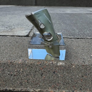 Fragment 4, aircraft skin of x101, Recycled in Ukraine,  Wing Memoriable Ukraine War Trench Art,  Aircraft Skin , Fragment Epoxy Trench art