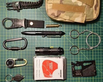 Kit Survival Full Set Kit ( 12 items + bag ) Emergency Survival Kit Survival Bag,Ukranian Survival Full Kit