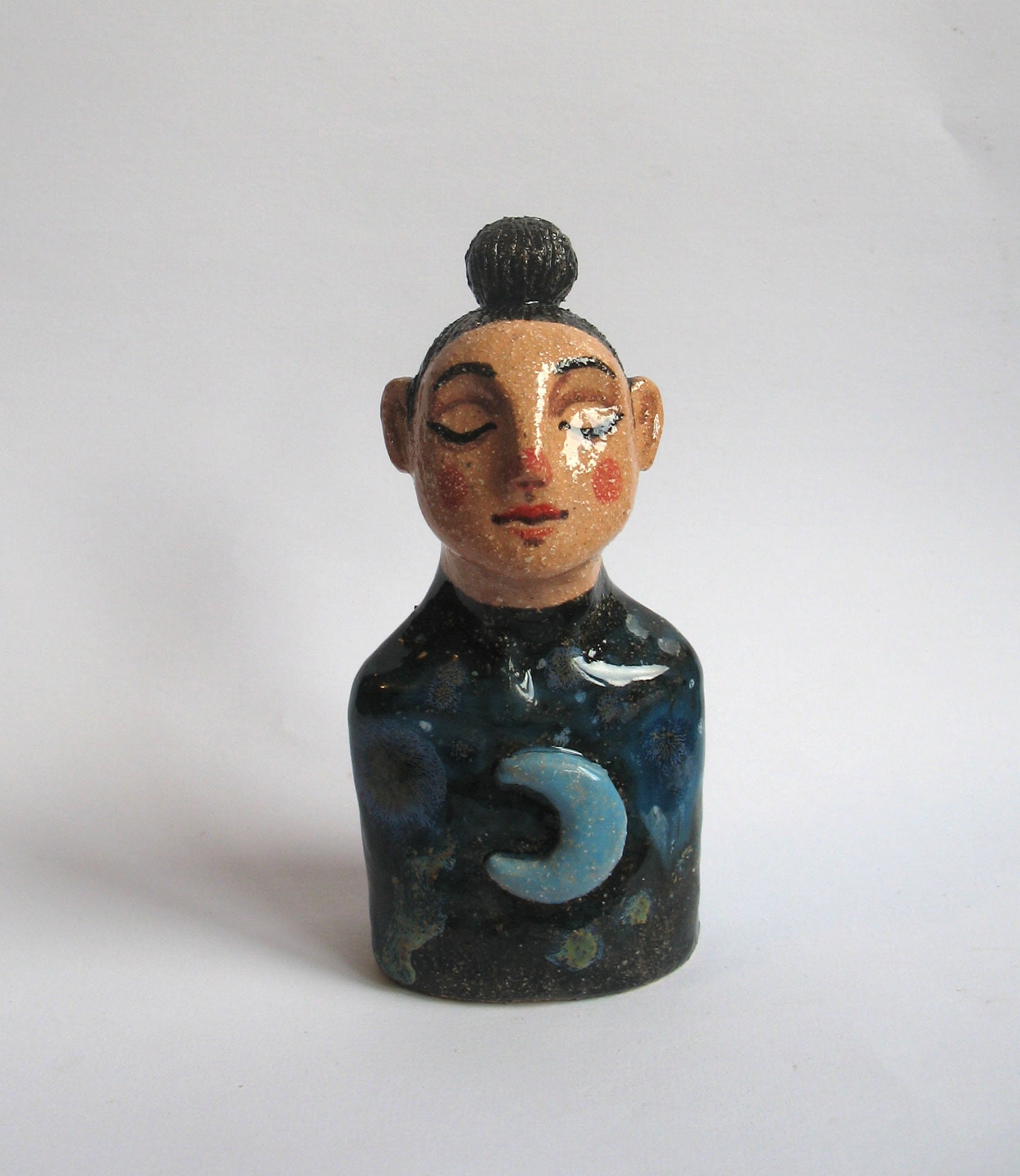 Winter Croqueta and Empanadilla Ceramic Figures by Ana Oncina. Cake  Toppers. Ready to Ship 