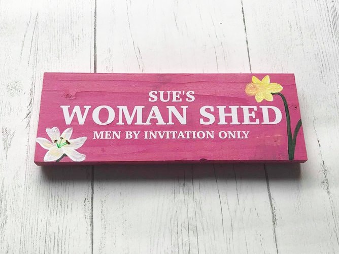 Personalised Lady Cave Sign Plaque Indoor or Outdoor 