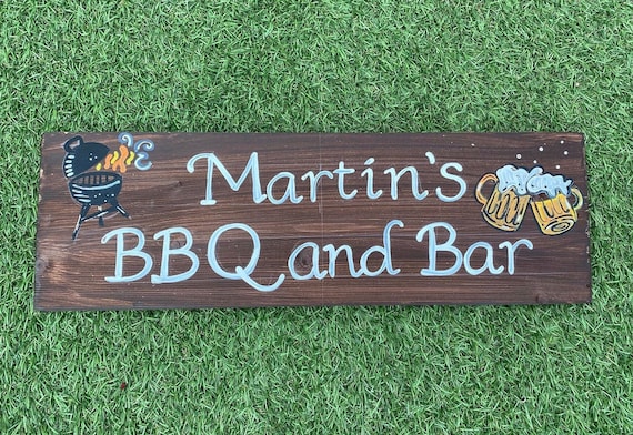 Garden Plaque BBQ Area Bar Home Sign Man Cave Shed Signs Home Friendship  Gift 