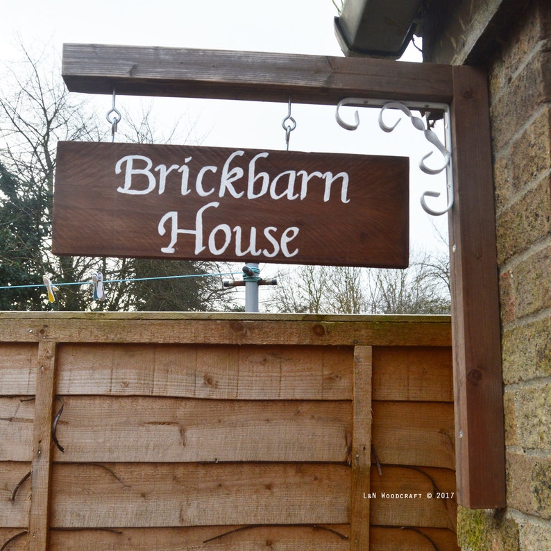 Personalised Exterior House Name Sign Cottage Sign Hanging