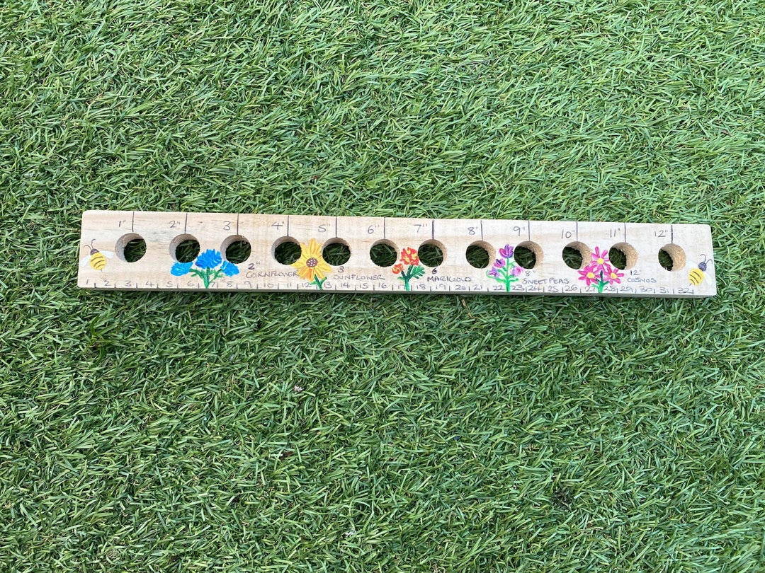 Botany Ruler Handmade Flower Planting Ruler: Seed Spacer, Gardener's Gift - Etsy