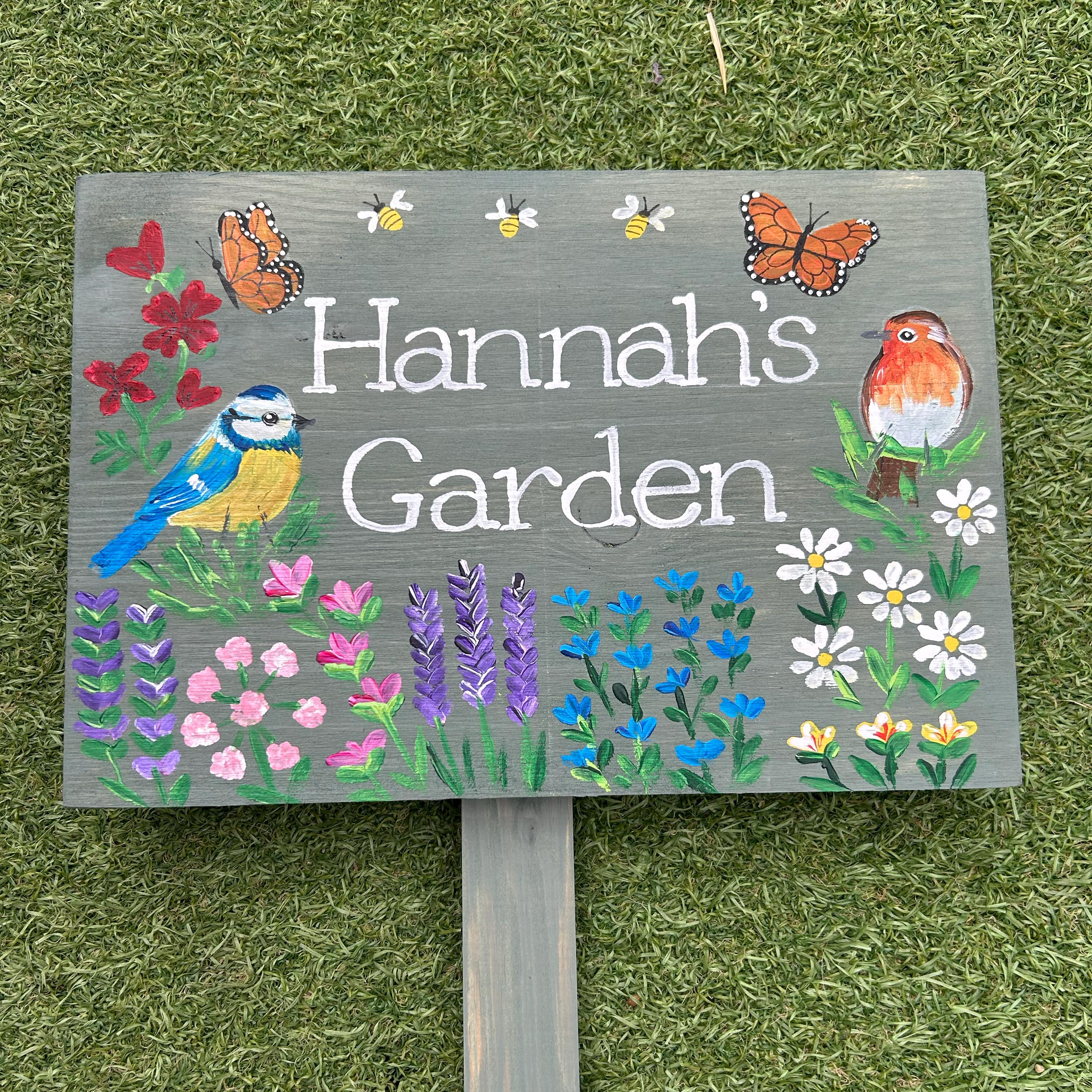Painted Garden Slates - Etsy