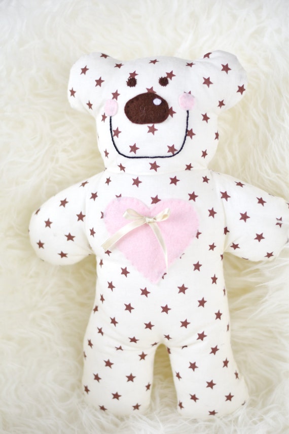 Plush Bear Fabric Plush Stuffed Bear Bear Pillow Pet Teddy Etsy