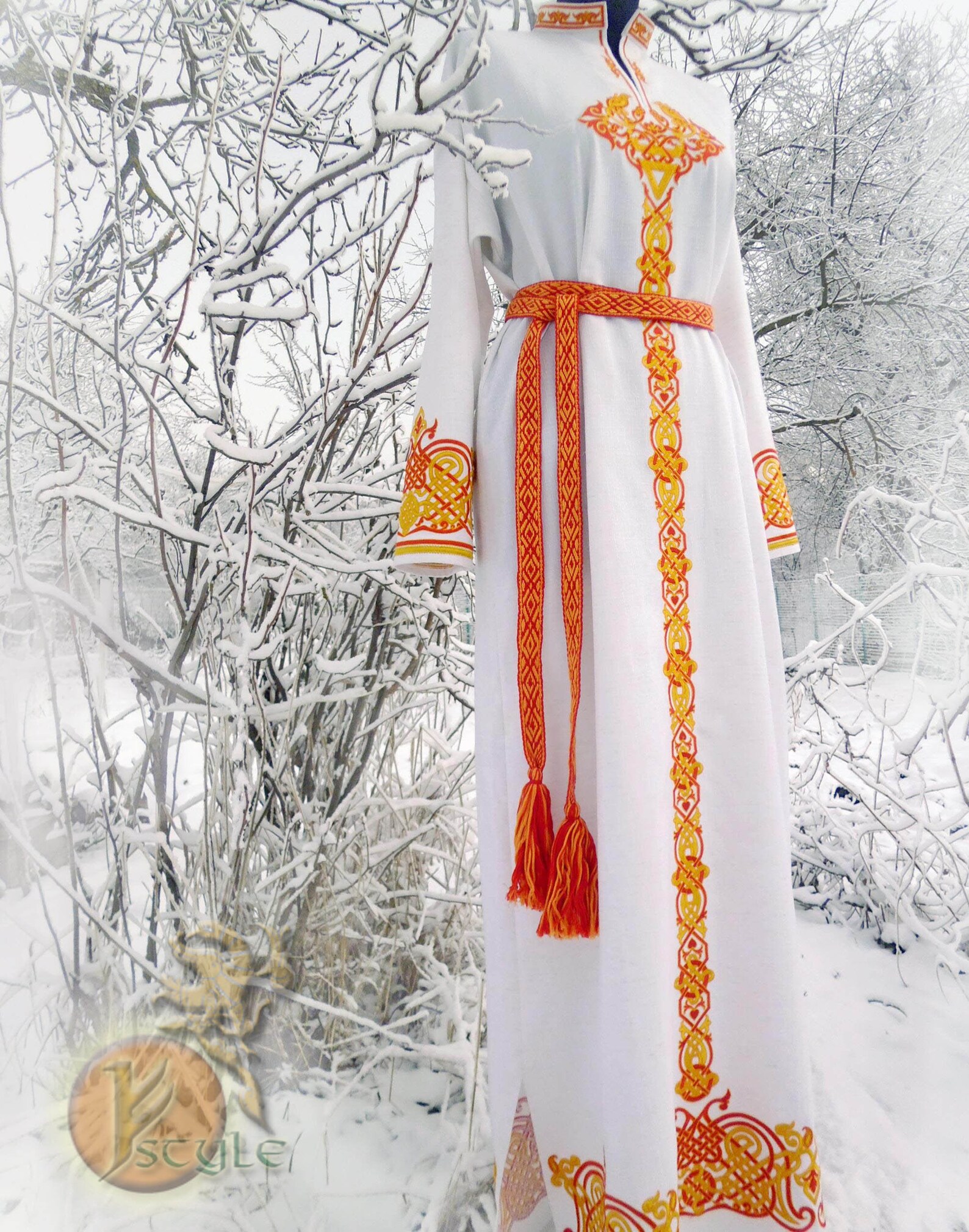 Купить Славянское Платье С Обережной Вышивкой