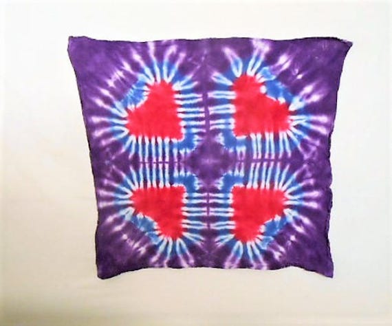 Small Tie Dye Tapestry Door Decoration Tie Dye Heart Gift Etsy