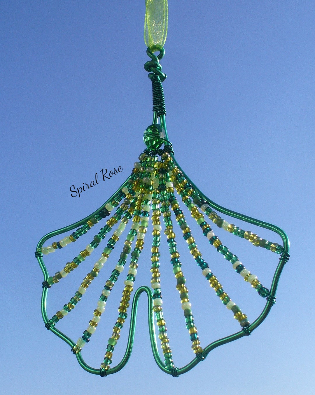 Ginkgo Leaf Suncatcher, Ginkgo Biloba Window Hanger, Maidenhair Tree