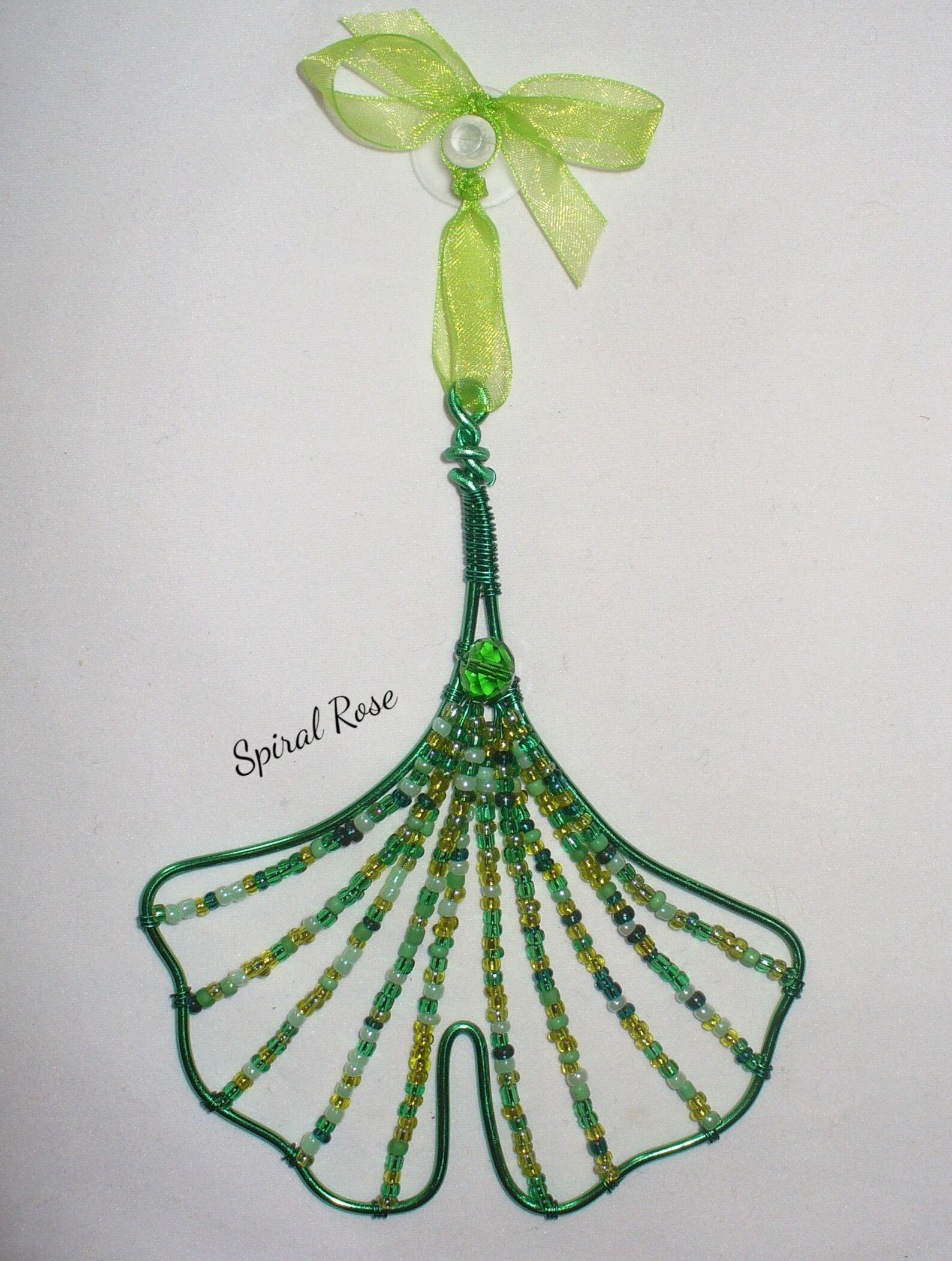 Ginkgo Leaf Suncatcher, Ginkgo Biloba Window Hanger, Maidenhair Tree