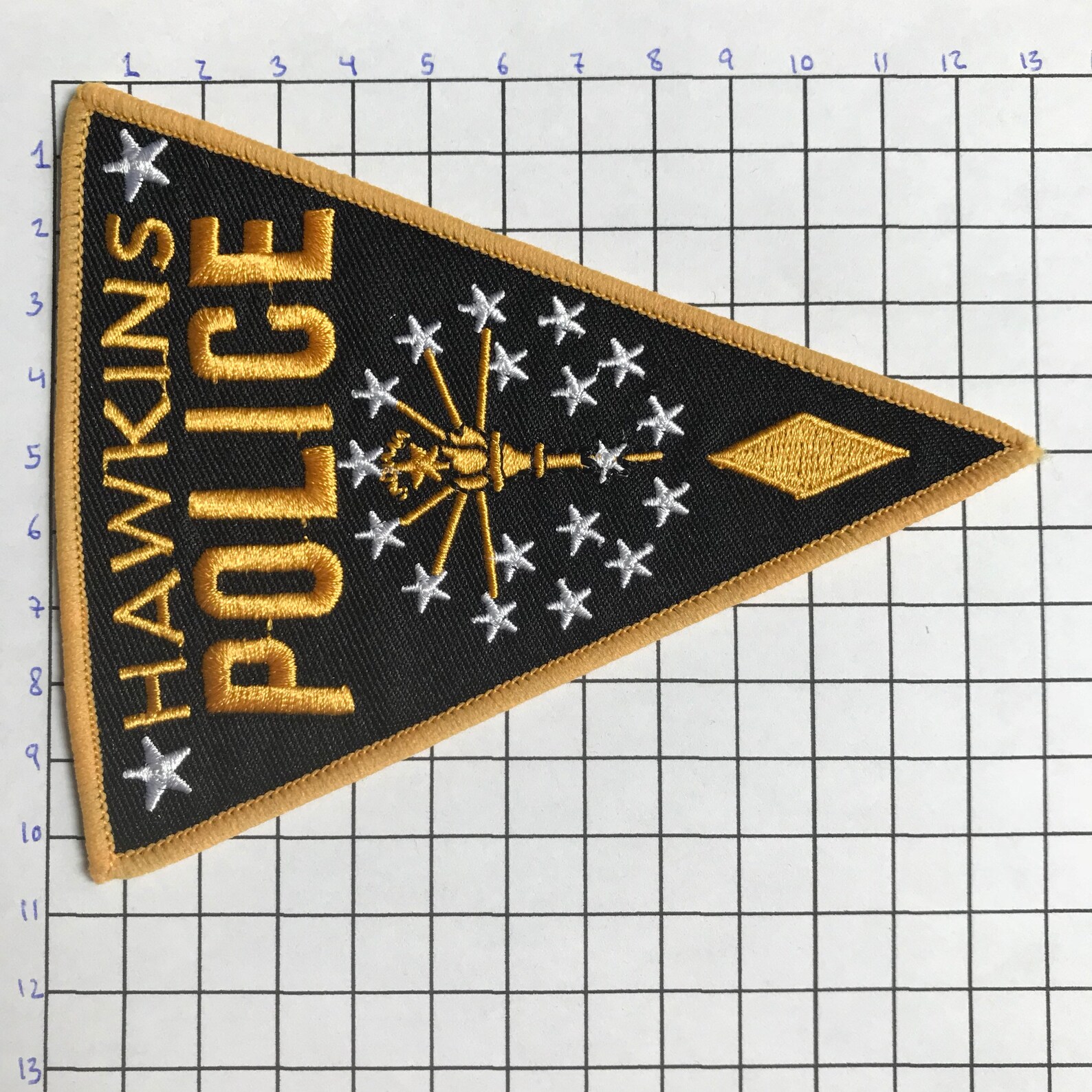 Jim Hopper Hawkins Police Chief Embroidered Iron Sew Patches Etsy