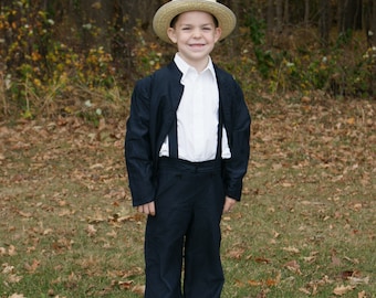 Amish Boy Costume Clothing Full Outfit Cute